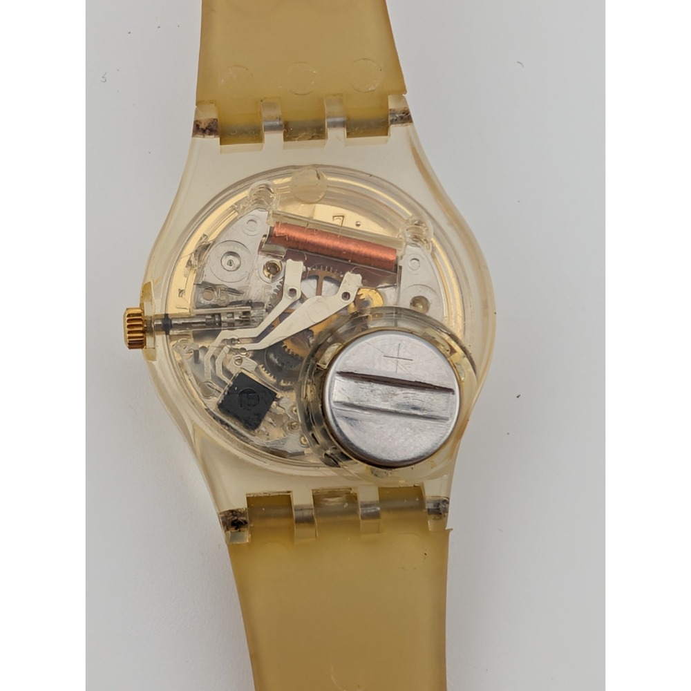 Swatch Moscow 1980 Olympic Women's Watch LZ103 AG1994 Gold Band- New Battery‎ - Picture 7 of 8